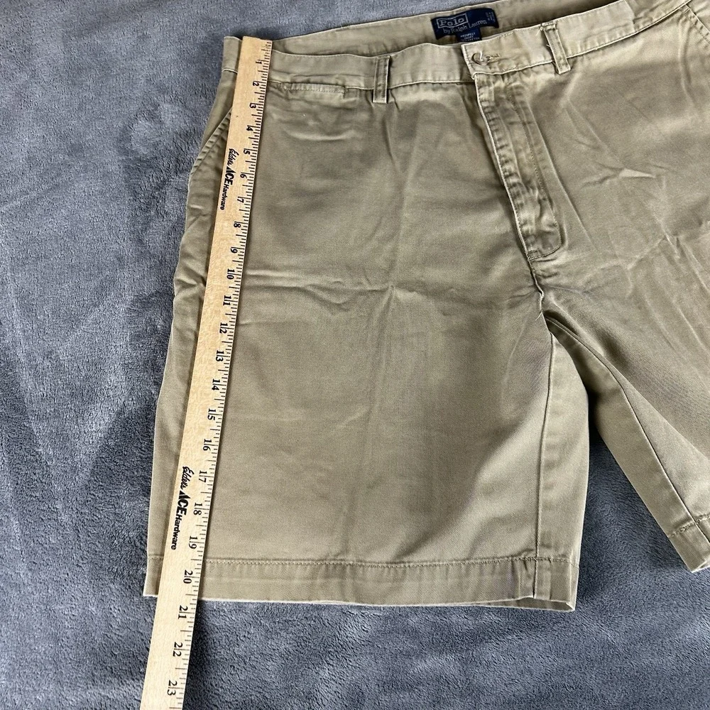 VTG Polo Ralph Lauren Men's Prospect Shorts Sz 40 Dark Khaki Chino 9